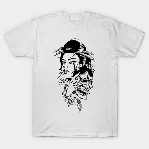 geisha 1 T-Shirt by uongduythien@gmail.com